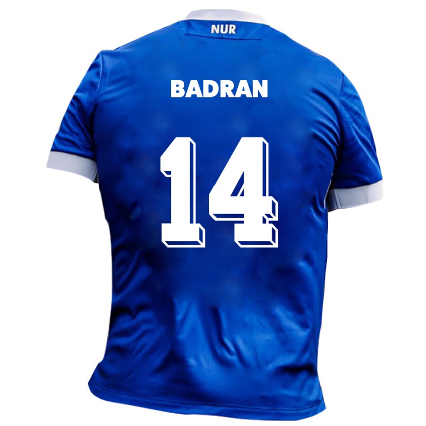גברים כדורגל Ahmad Badran #14 כחול לבן הרחק ג'רזי 2025/26