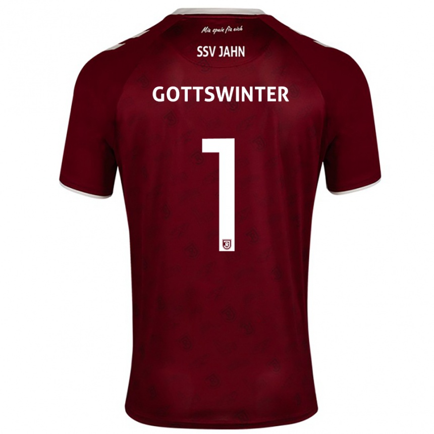 גברים כדורגל Florian Gottswinter #1 בורדו לבן הרחק ג'רזי 2025/26