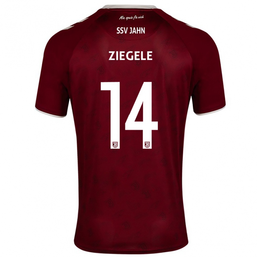 גברים כדורגל רובין ציגלה #14 בורדו לבן הרחק ג'רזי 2025/26