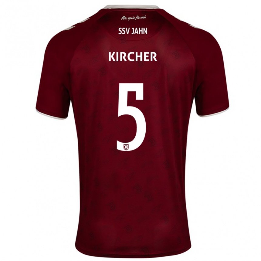 גברים כדורגל מישל קירכר #5 בורדו לבן הרחק ג'רזי 2025/26