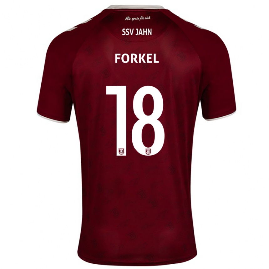 גברים כדורגל דאסטין פורקל #18 בורדו לבן הרחק ג'רזי 2025/26