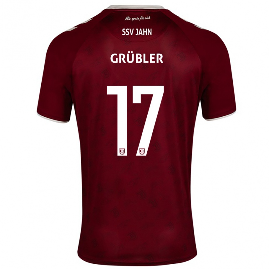 גברים כדורגל דייוויד גריבלר #17 בורדו לבן הרחק ג'רזי 2025/26