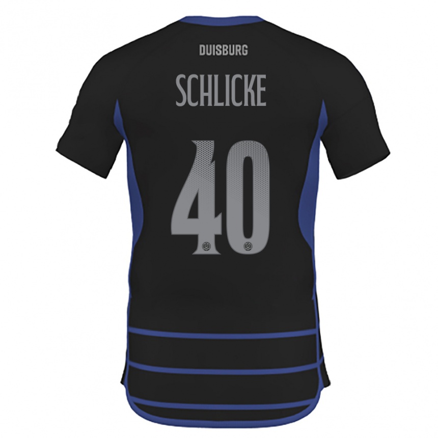 גברים כדורגל בן שליקה #40 שחור כחול הרחק ג'רזי 2025/26