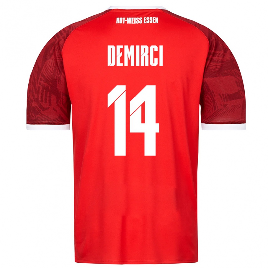 גברים כדורגל Mehmet Demirci #14 אדום בורדו לבן הרחק ג'רזי 2025/26