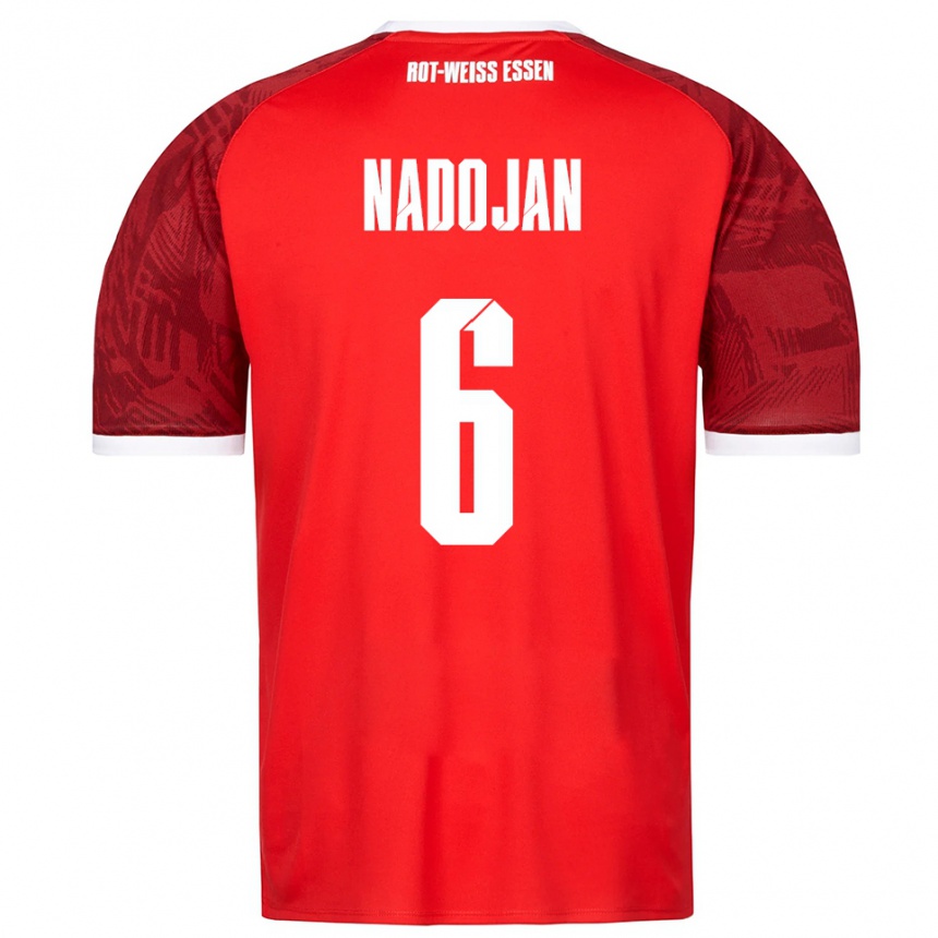 גברים כדורגל Aslan Nadojan #6 אדום בורדו לבן הרחק ג'רזי 2025/26