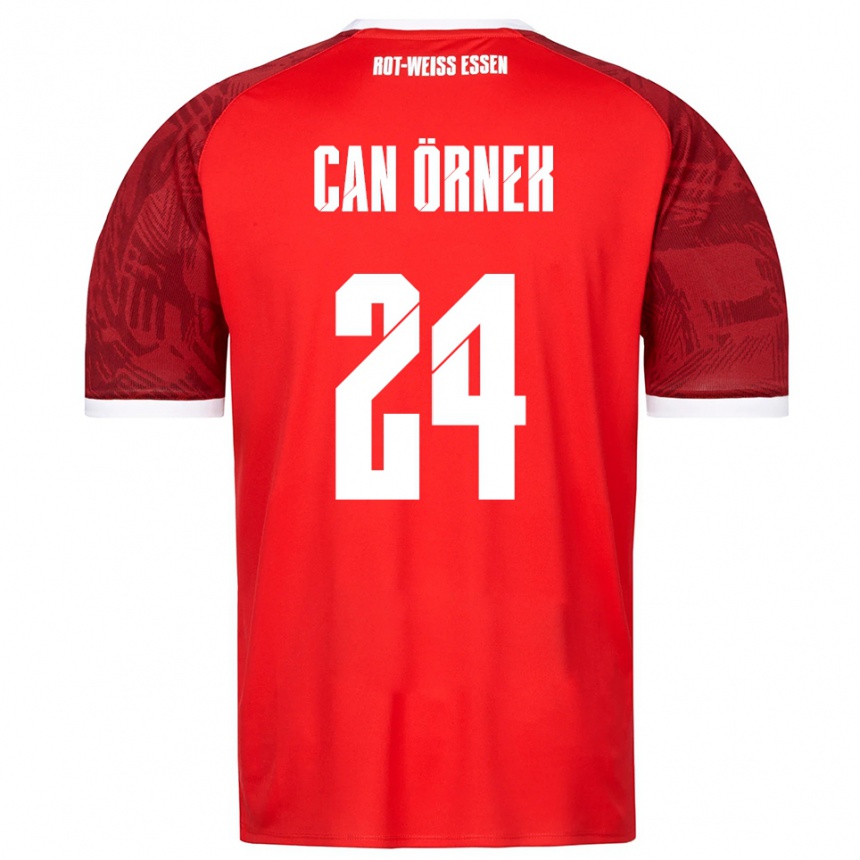 גברים כדורגל Eray Can Örnek #24 אדום בורדו לבן הרחק ג'רזי 2025/26