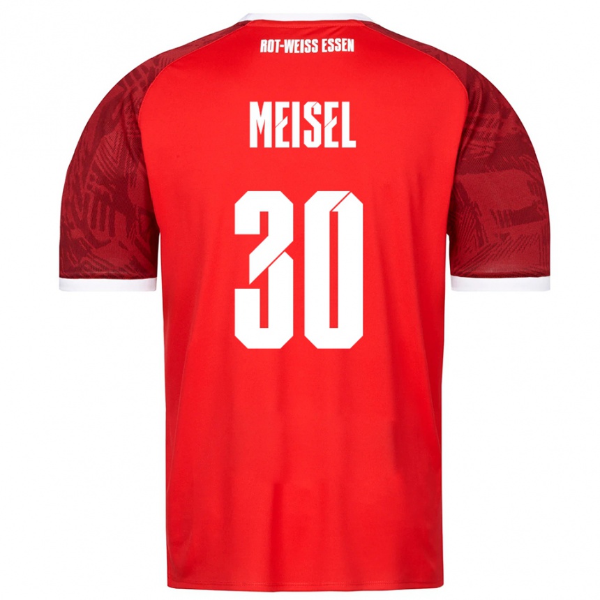 גברים כדורגל Kelsey Meisel #30 אדום בורדו לבן הרחק ג'רזי 2025/26