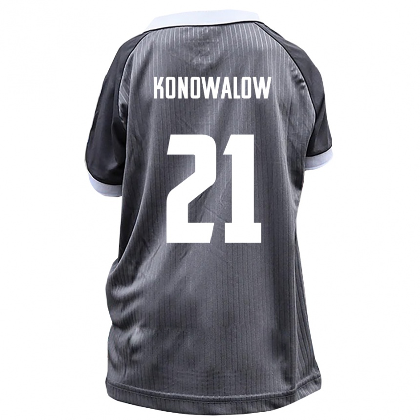 גברים כדורגל סטפן קונובלוב #21 אפור לבן הרחק ג'רזי 2025/26
