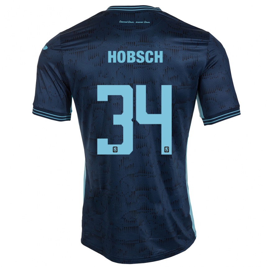 גברים כדורגל פטריק הובש #34 כחול רויאל הרחק ג'רזי 2025/26