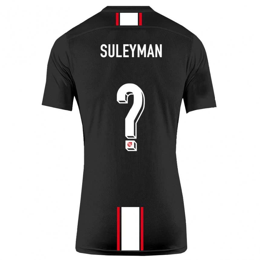 גברים כדורגל Dildar-Diego Suleyman #0 שחור לבן הרחק ג'רזי 2025/26