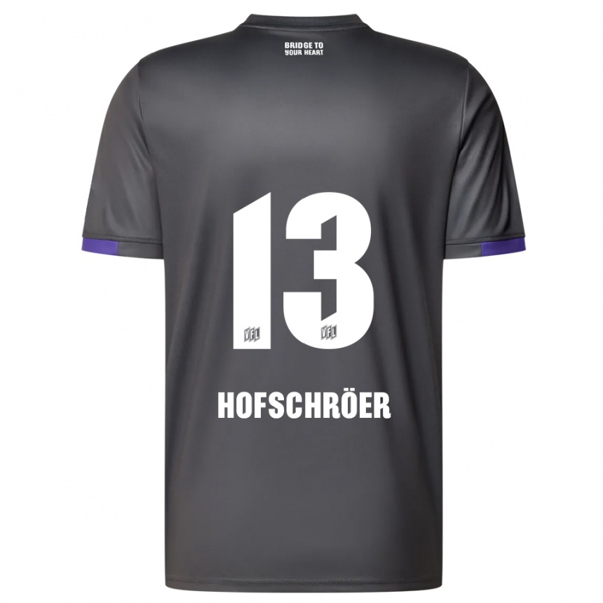 גברים כדורגל יוריס הופשרור #13 אפור סגול הרחק ג'רזי 2025/26