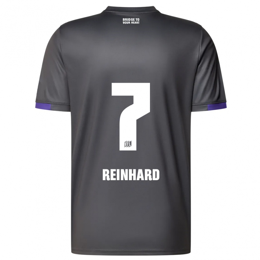 גברים כדורגל טארו ריינהרד #7 אפור סגול הרחק ג'רזי 2025/26