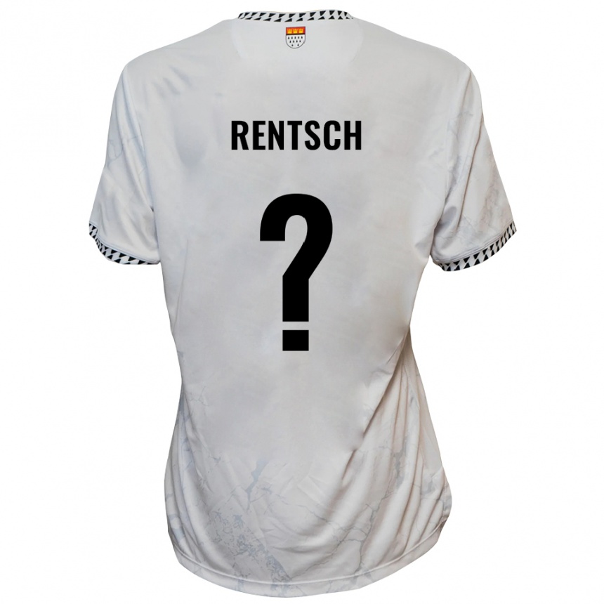 גברים כדורגל Sophie Rentsch #0 לבן שחור הרחק ג'רזי 2025/26