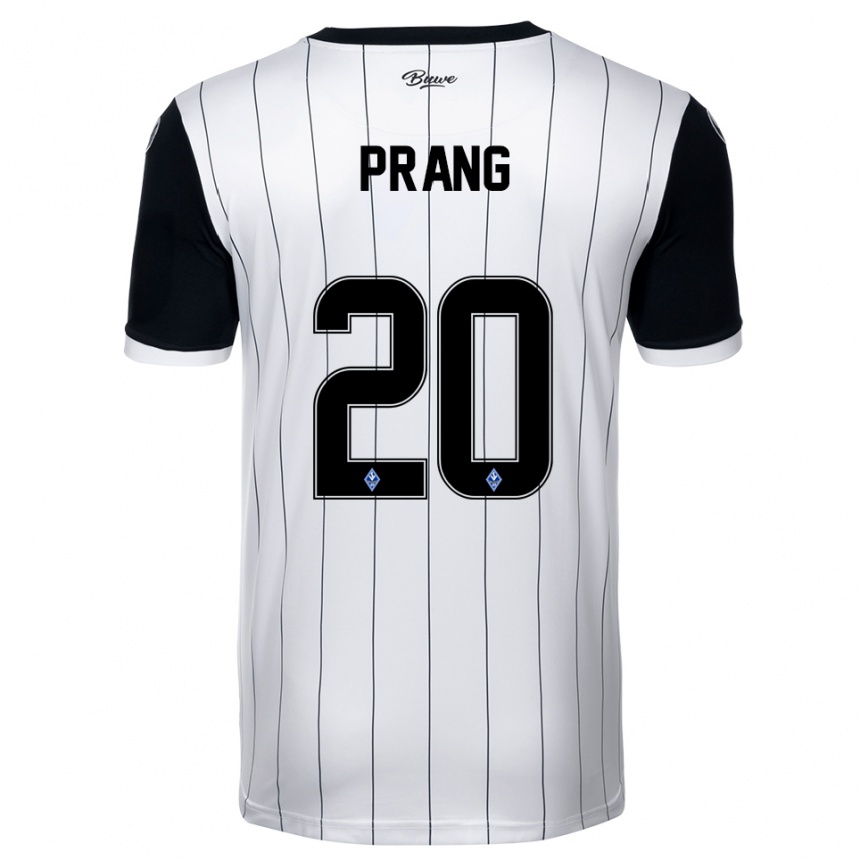 גברים כדורגל אבה פראנג #20 לבן שחור הרחק ג'רזי 2025/26