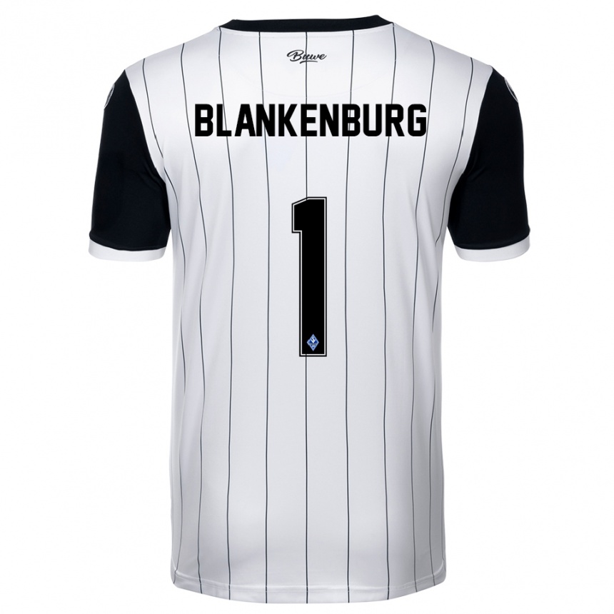 גברים כדורגל לוקה אליאס בלנקנבורג #1 לבן שחור הרחק ג'רזי 2025/26