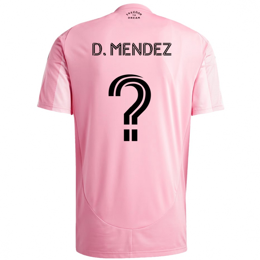 ילדים כדורגל Dylan Mendez #0 שחור ורוד ג'רזי ביתית 2025/26