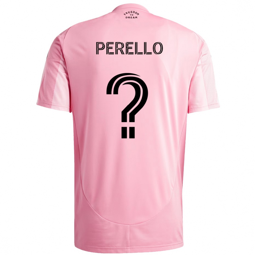 ילדים כדורגל Sergio Perello #0 שחור ורוד ג'רזי ביתית 2025/26