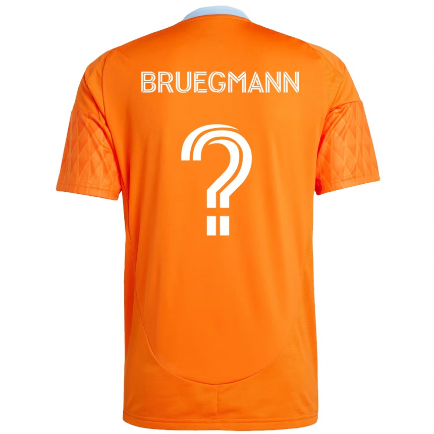 ילדים כדורגל Lukas Bruegmann #0 סגול כתום ג'רזי ביתית 2025/26