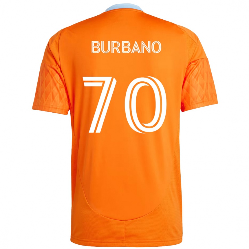ילדים כדורגל Jordy Burbano #70 סגול כתום ג'רזי ביתית 2025/26