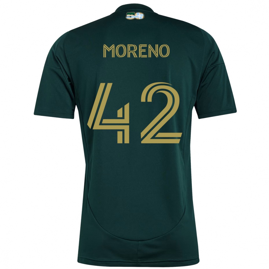 ילדים כדורגל Alexis Moreno #42 בז' ירוק ג'רזי ביתית 2025/26