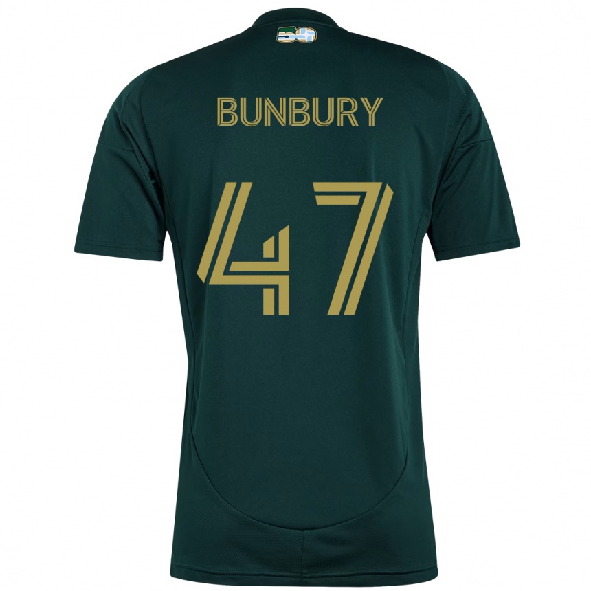 ילדים כדורגל Mataeo Bunbury #47 בז' ירוק ג'רזי ביתית 2025/26