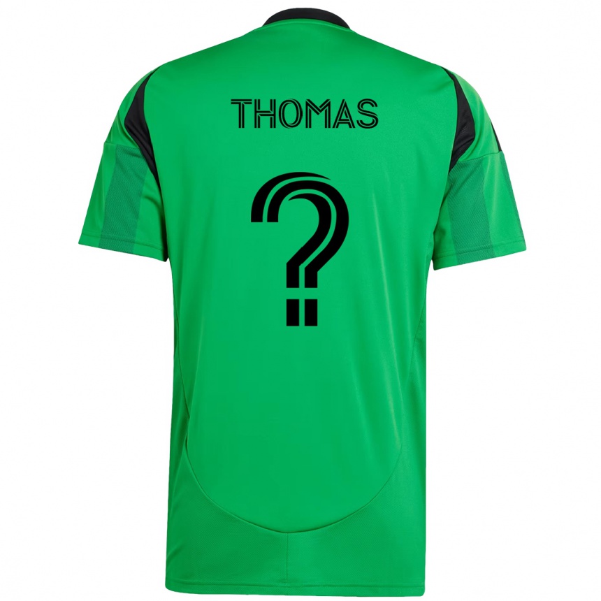 ילדים כדורגל Riley Thomas #0 לבן ירוק ג'רזי ביתית 2025/26