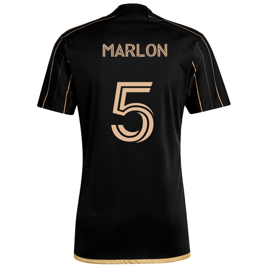 ילדים כדורגל Marlon #5 לבן חום ג'רזי ביתית 2025/26