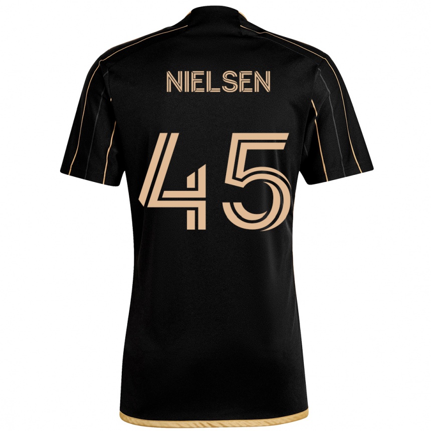 ילדים כדורגל Kenny Nielsen #45 לבן חום ג'רזי ביתית 2025/26