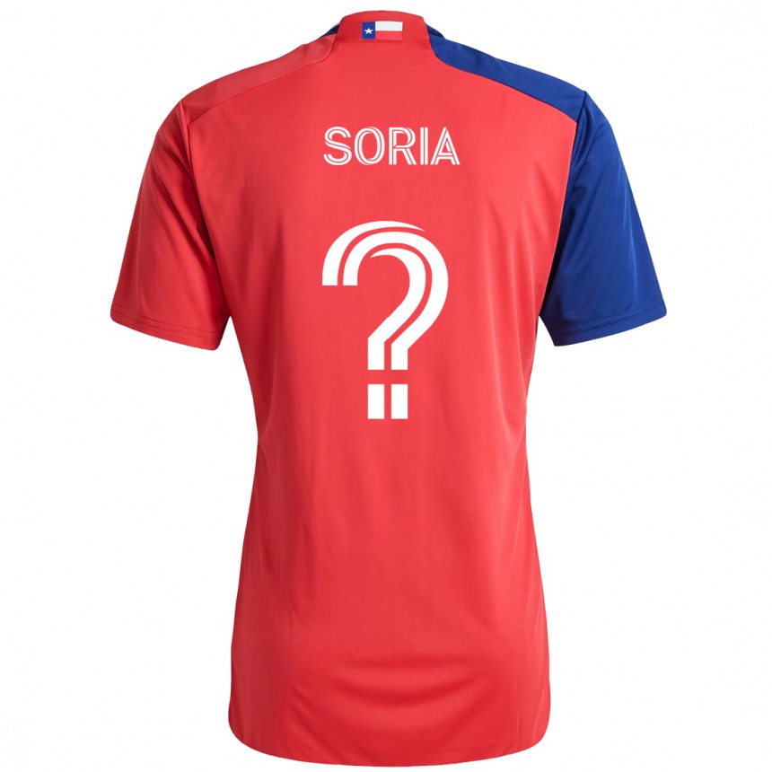ילדים כדורגל Alex Soria #0 אדום כחול נייבי ג'רזי ביתית 2025/26