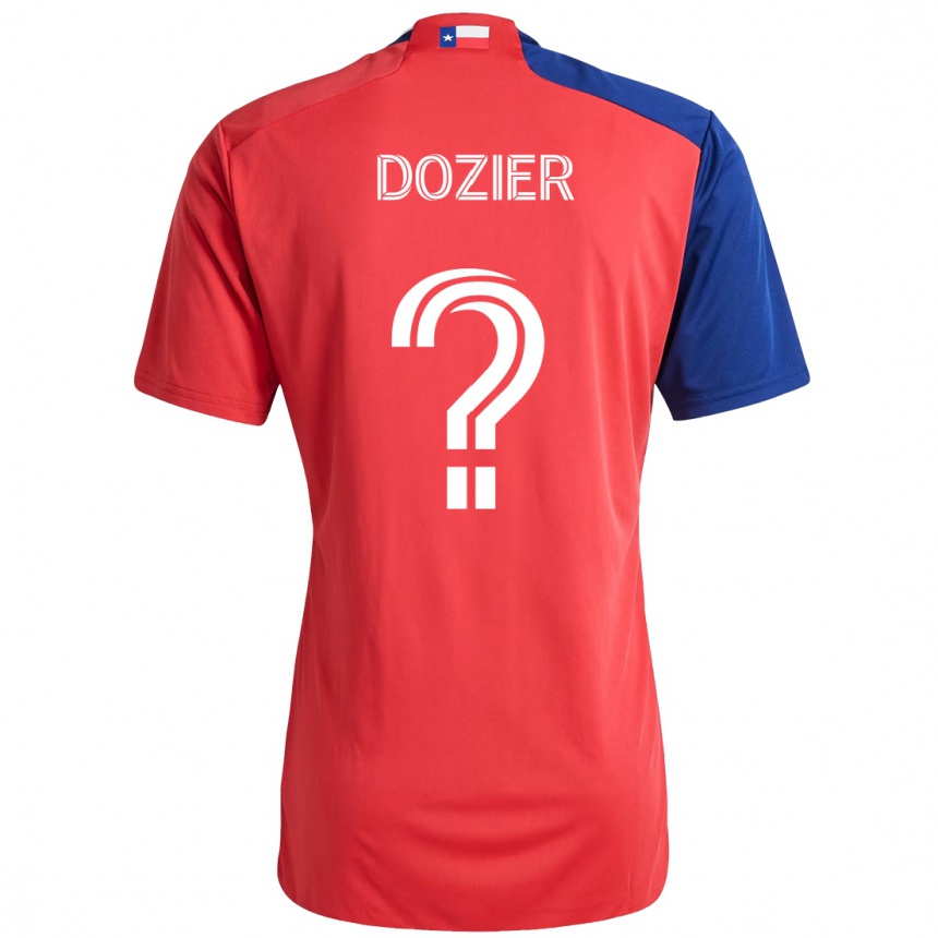 ילדים כדורגל Jonathon Dozier #0 אדום כחול נייבי ג'רזי ביתית 2025/26