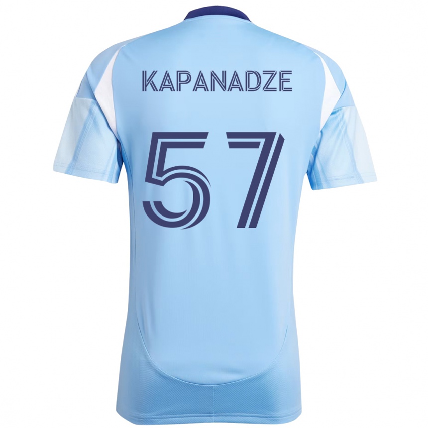 ילדים כדורגל Nicholas Kapanadze #57 שחור כחול כתום ג'רזי ביתית 2025/26