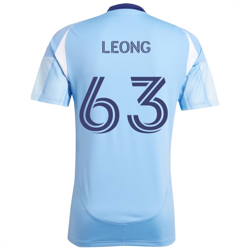 ילדים כדורגל Matthew Leong #63 שחור כחול כתום ג'רזי ביתית 2025/26
