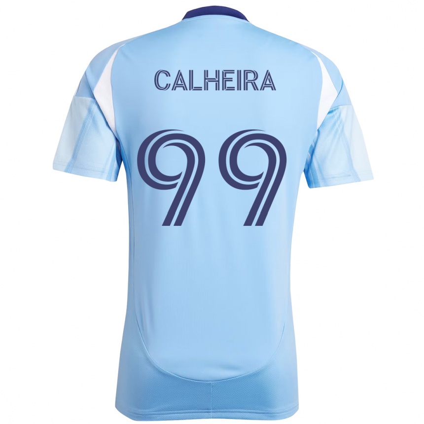 ילדים כדורגל Taylor Calheira #99 שחור כחול כתום ג'רזי ביתית 2025/26