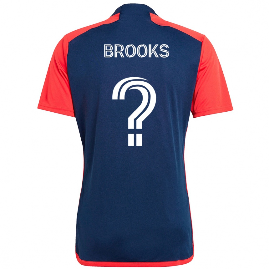 ילדים כדורגל Brian Brooks #0 לבן כחול ג'רזי ביתית 2025/26