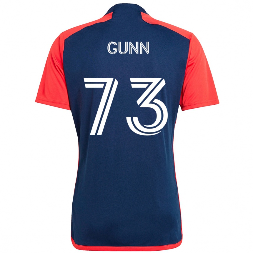 ילדים כדורגל Jd Gunn #73 לבן כחול ג'רזי ביתית 2025/26