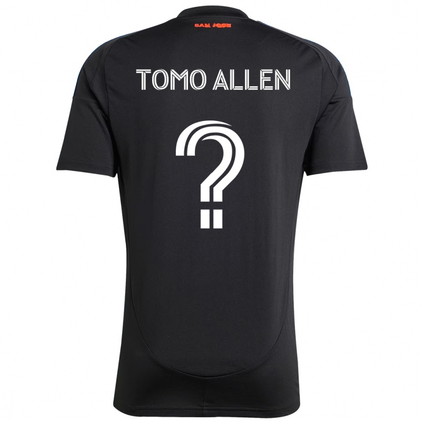 ילדים כדורגל Tomo Allen #0 לבן אדום ג'רזי ביתית 2025/26