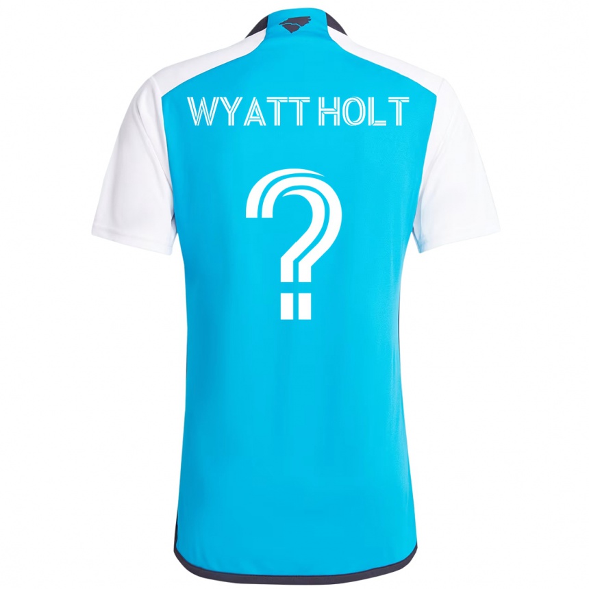 ילדים כדורגל Wyatt Holt #0 שחור לבן ג'רזי ביתית 2025/26