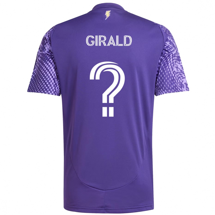 ילדים כדורגל Gian Girald #0 לבן סגול ג'רזי ביתית 2025/26
