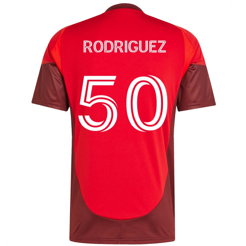 ילדים כדורגל Abraham Rodriguez #50 לבן אדום ג'רזי ביתית 2025/26