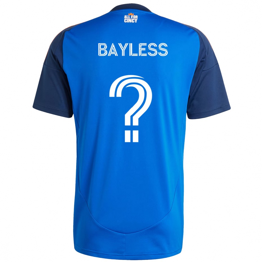 ילדים כדורגל Blake Bayless #0 לבן כחול כתום ג'רזי ביתית 2025/26