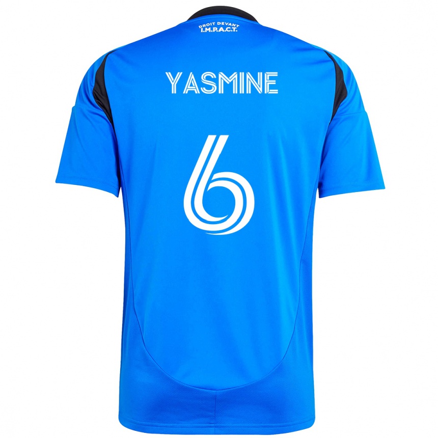 ילדים כדורגל Décombe Yasmine #6 תכלת שמיים כחול כהה ג'רזי ביתית 2025/26