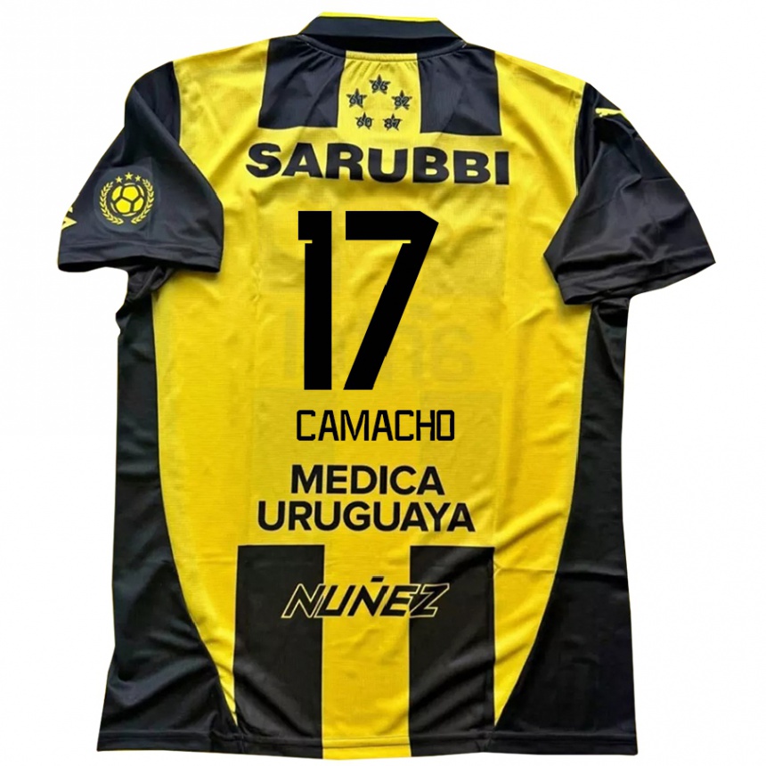 ילדים כדורגל Sebastián Camacho #17 שחור צהוב ג'רזי ביתית 2025/26