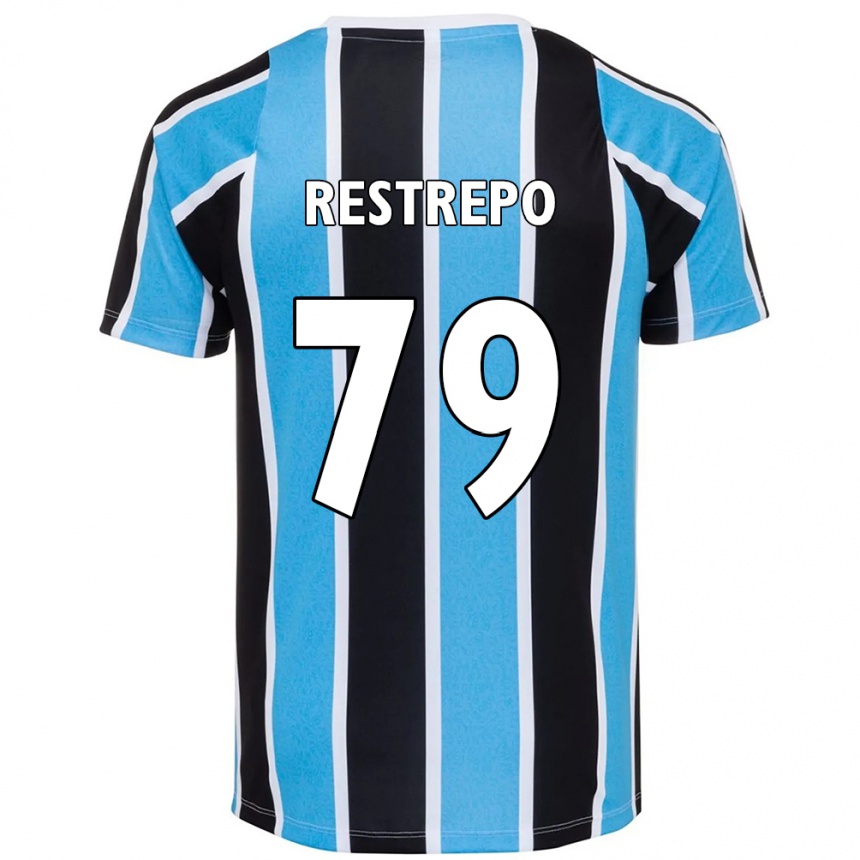 ילדים כדורגל Kelly Restrepo #79 לבן כחול ג'רזי ביתית 2025/26