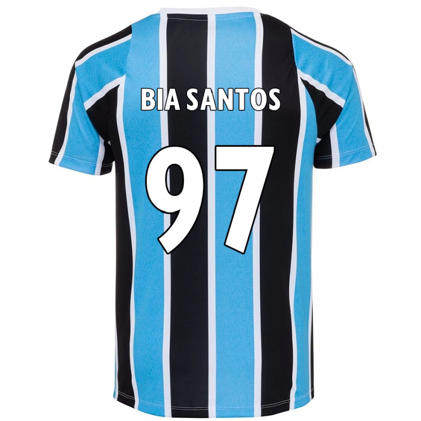 ילדים כדורגל Bia Santos #97 לבן כחול ג'רזי ביתית 2025/26