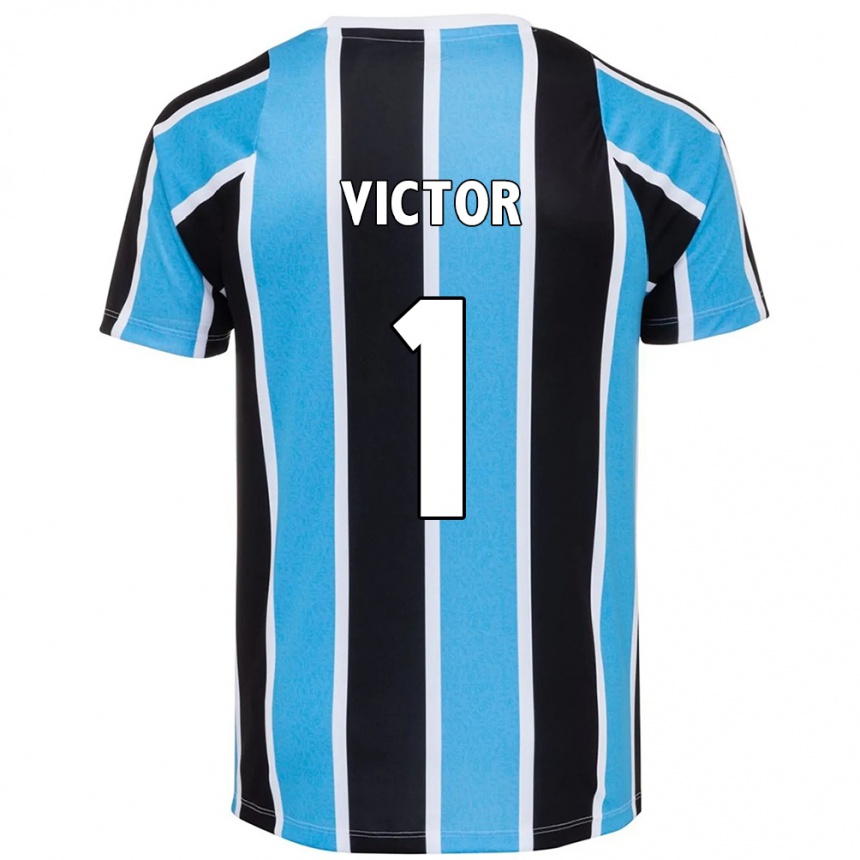 ילדים כדורגל Paulo Victor Vidotti #1 לבן כחול ג'רזי ביתית 2025/26