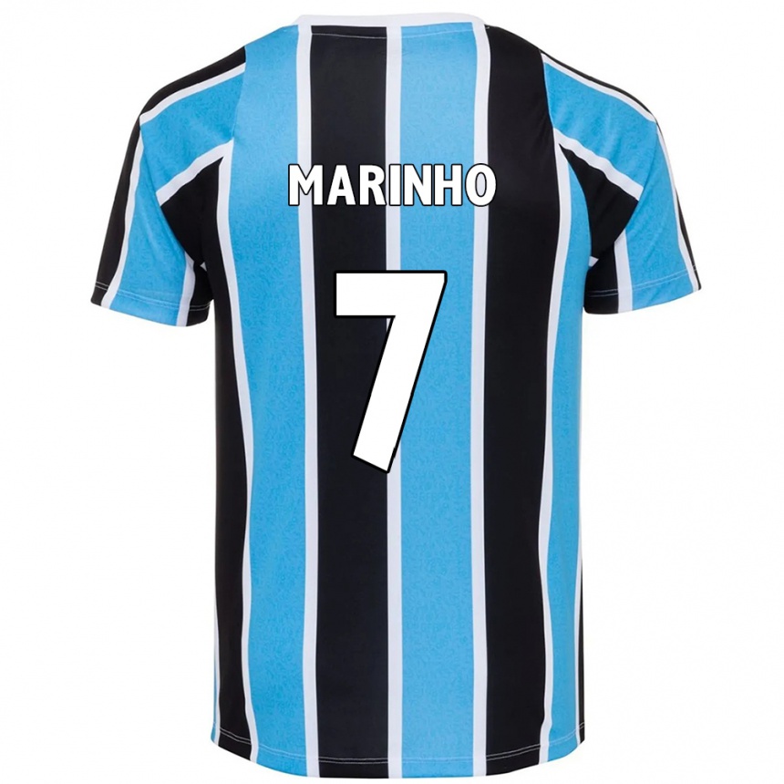 ילדים כדורגל Ananda Cristina Marinho #7 לבן כחול ג'רזי ביתית 2025/26