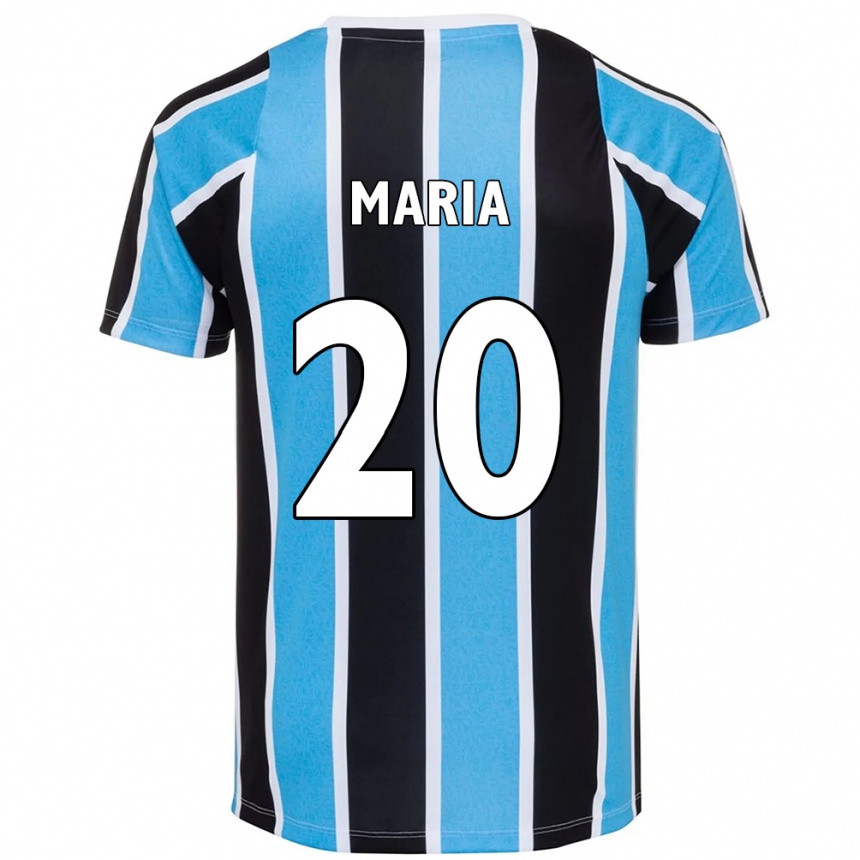 ילדים כדורגל Maria De Lourdes Ribeiro Silva #20 לבן כחול ג'רזי ביתית 2025/26