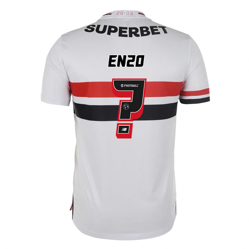 ילדים כדורגל Enzo Thomaz #0 שחור אדום ג'רזי ביתית 2025/26