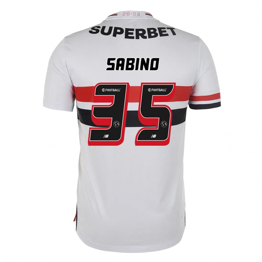 ילדים כדורגל Sabino #35 שחור אדום ג'רזי ביתית 2025/26