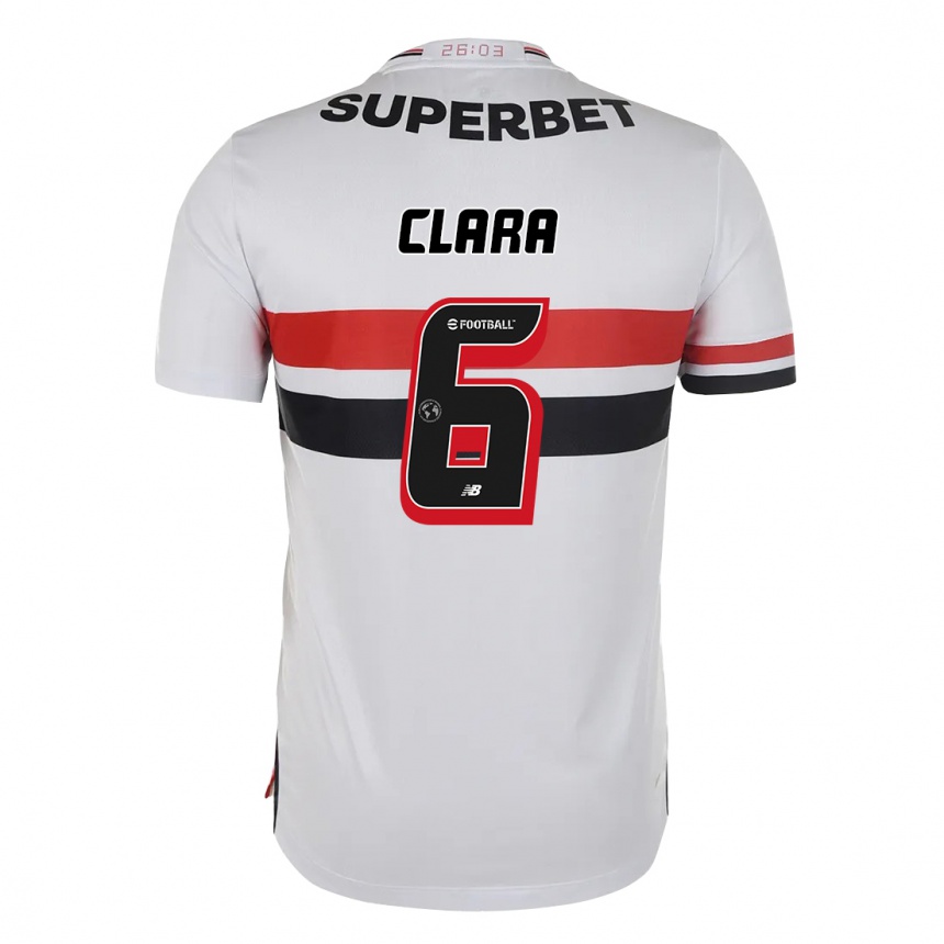 ילדים כדורגל Ana Clara #6 שחור אדום ג'רזי ביתית 2025/26